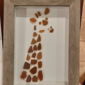 Sea glass giraffe